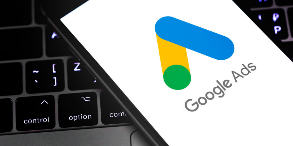 Google Ads icon loading on mobile device